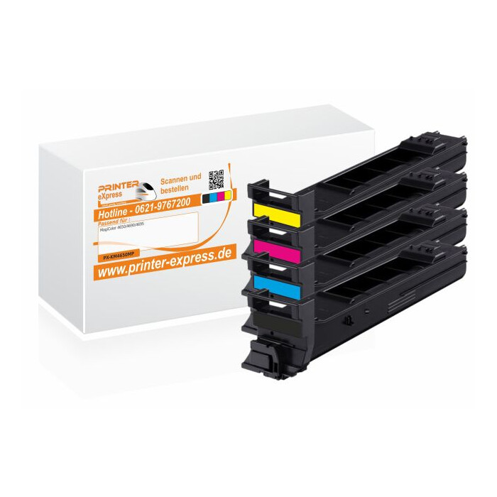 Toner 4er Set alternativ zu Konica Minolta 4650 für Minolta Drucker