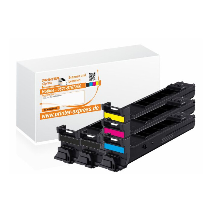 Toner 5er Set alternativ zu Konica Minolta 4650 für Minolta Drucker