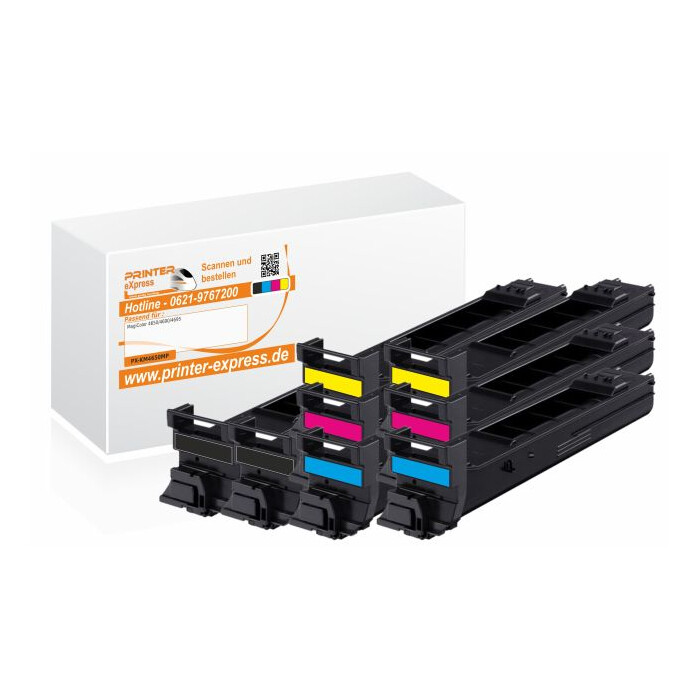 Toner 8er Set alternativ zu Konica Minolta 4650 für Minolta Drucker