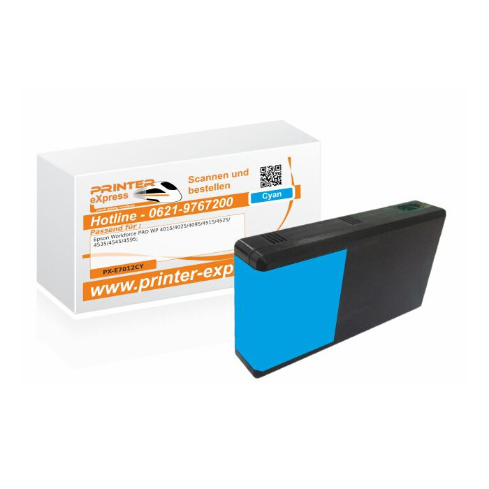 Druckerpatrone ersetzt Epson T7012, 7012 cyan