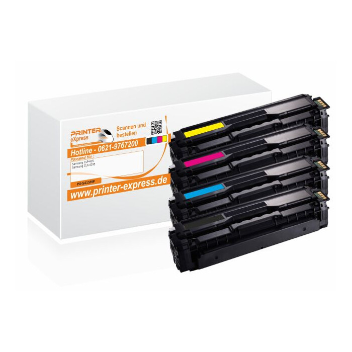 Toner 4er Set ersetzt Samsung CLP-415, CLP415 für Samsung Drucker