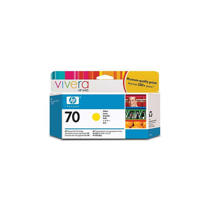 HP 70 Druckerpatrone gelb C9454A