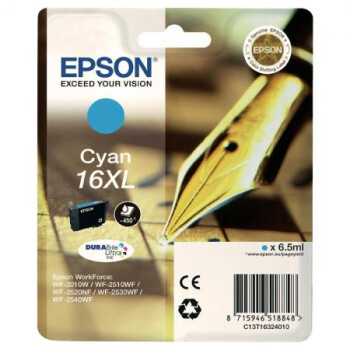 Epson T1632, 16 XL DURABrite Druckerpatrone cyan