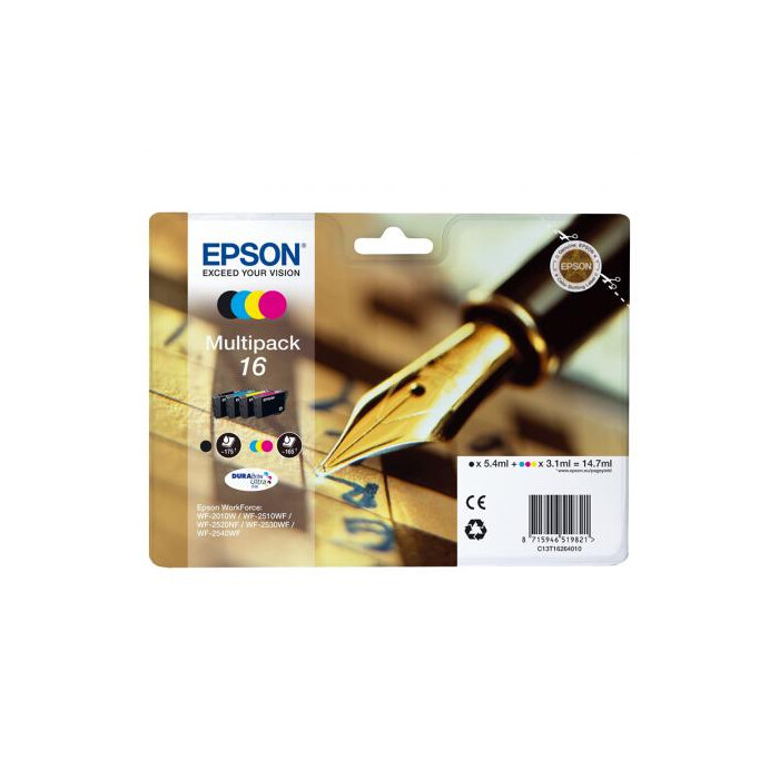 Epson T1626, 16 4er Set DURABrite Druckerpatronen
