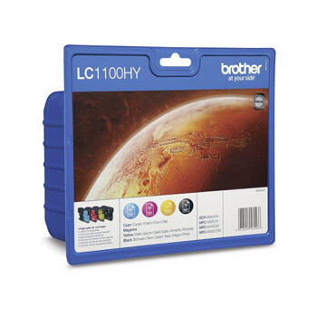 Brother Value Pack LC1100HY, LC-1100HY Multi Pack, 4...