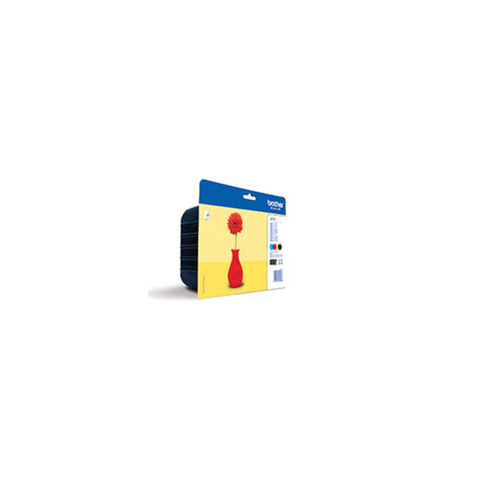 Brother Value Pack BK, C, M, Y LC121VALBPDR LC-121 4 Tintenpatronen