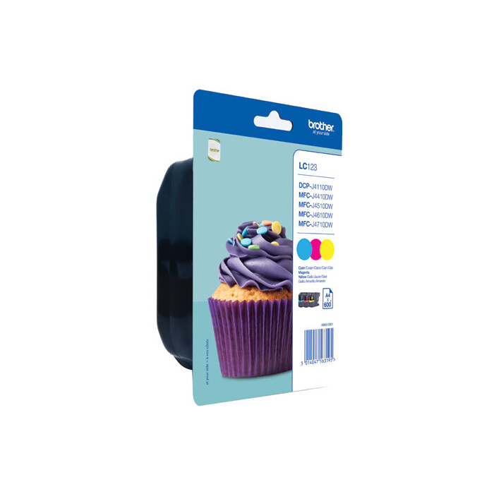Brother Value Pack C, M, Y LC123RBWBPDR LC-123 3 Tintenpatronen