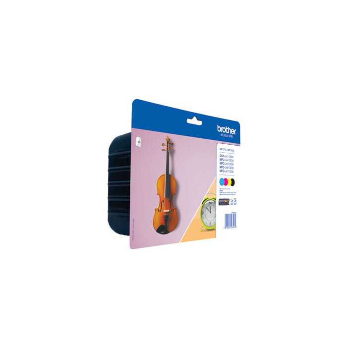 Brother Value Pack BK, C, M, Y LC127XLVALBPDR LC-125 XL / LC-127 XL  4 Tintenpatronen