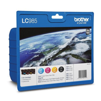 Brother Value Pack  LC985, LC-985  4 Tintenpatronen