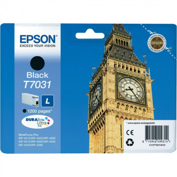 Epson Tintenpatrone schwarz C13T70314010, T7031 1200 Seiten